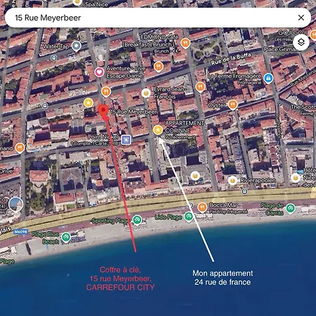 Appartement Atypique Calme, Quartier Vip, 50m Nice