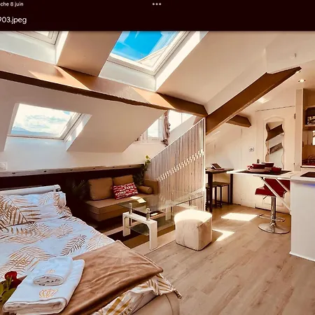 Atypique Calme, Quartier Vip, 50m Appartement Nice