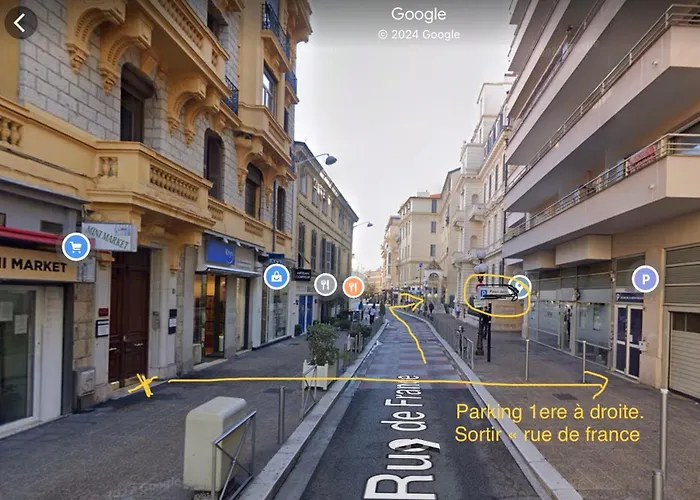 Atypique Calme, Quartier Vip, 50m Apartmán Nice