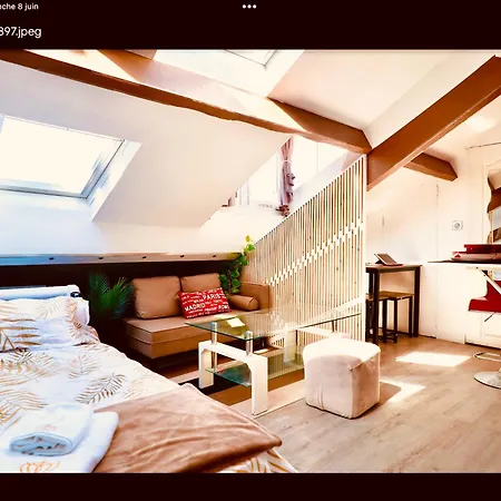 Atypique Calme, Quartier Vip, 50m Appartement Nice